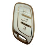 4611-W | MG Nano Silikon Kılıfı 3 Buton Beyaz