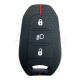 3416-PK | Peugeot - Citroen Petek Desenli Kılıf 3 Buton Kırmızı FAR
