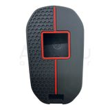 3410-PK | Peugeot - Citroen Sustalı Petek Desenli Kılıf 3 Buton Kırmızı
