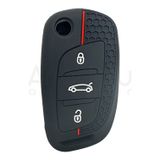 3411-PK | Peugeot Sustalı Petek Desenli Kılıf 3 Buton Kırmızı