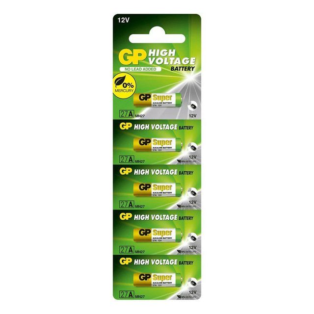 2727 | GP Pil Gp 27A 3v Lityum 5’li 5 Paket