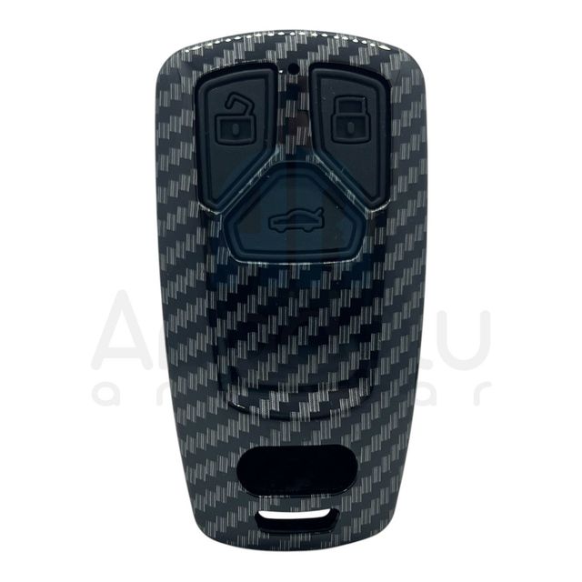 2931KARBON | Audi Smart 3 Buton Karbon Fiber Kılıfı