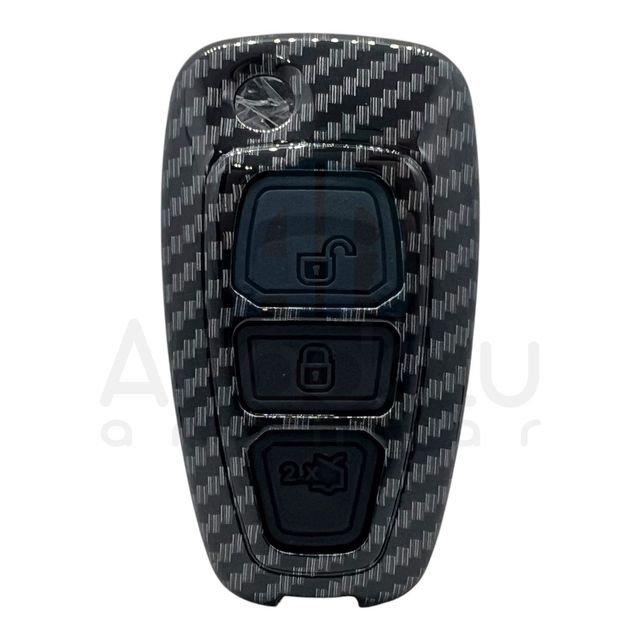 4111KARBON | Ford Focus 3 Sustalı 3 Buton Karbon Fiber Kılıfı