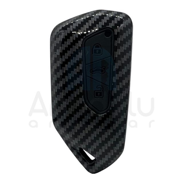 2813KARBON | Volkswagen Sustasız 3 Buton Karbon Fiber Kılıfı