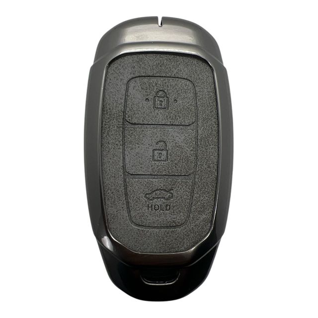 2112Vip G | Hyundai Smart Metal Kılıfı 3 Buton Gri