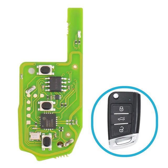 7831 | XZVGM1EN Xhorse VW MQB48 Board XT27B Çip Kumanda 3 Buton
