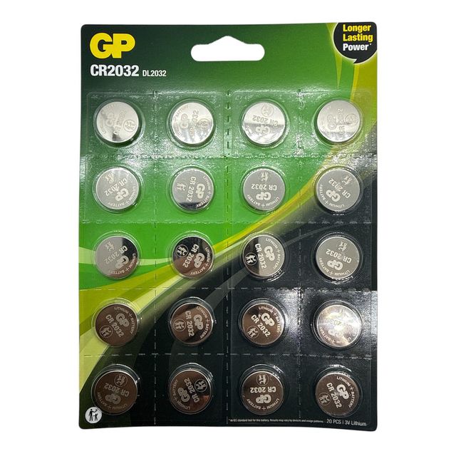 2032-20 | GP Pil Gp 2032 3v Lityum 20’li Paket