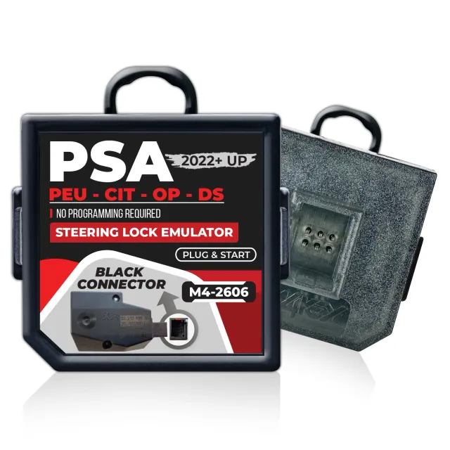 9449 | PSA Peugeot Citroen Opel 2022+ Emülatör Direksion Kilidi (Siyah Soket)