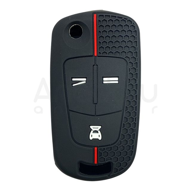 3216-PK | Opel Sustalı Petek Desenli Kılıf 3 Buton Kırmızı