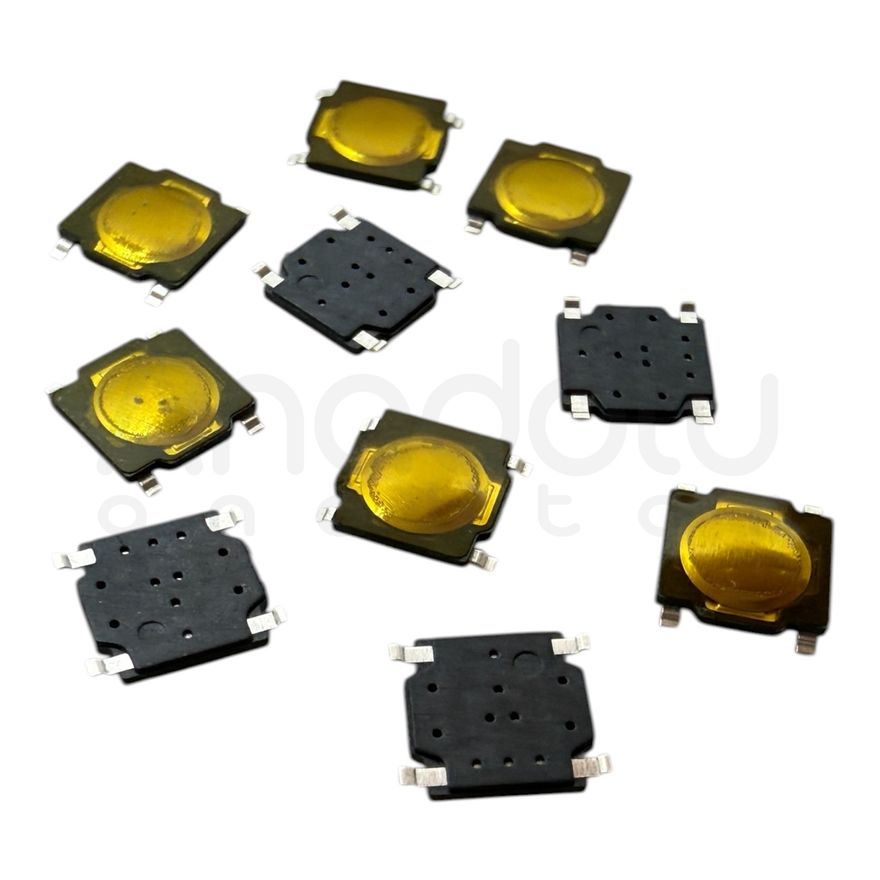 7020 | Megane 2 Sarı Switch - Buton 4.8X4.8X1.0H 10 ADET