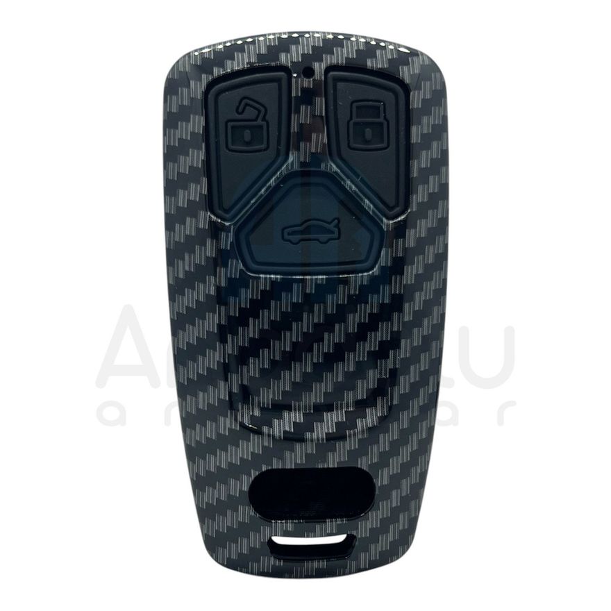 2931KARBON | Audi Smart 3 Buton Karbon Fiber Kılıfı